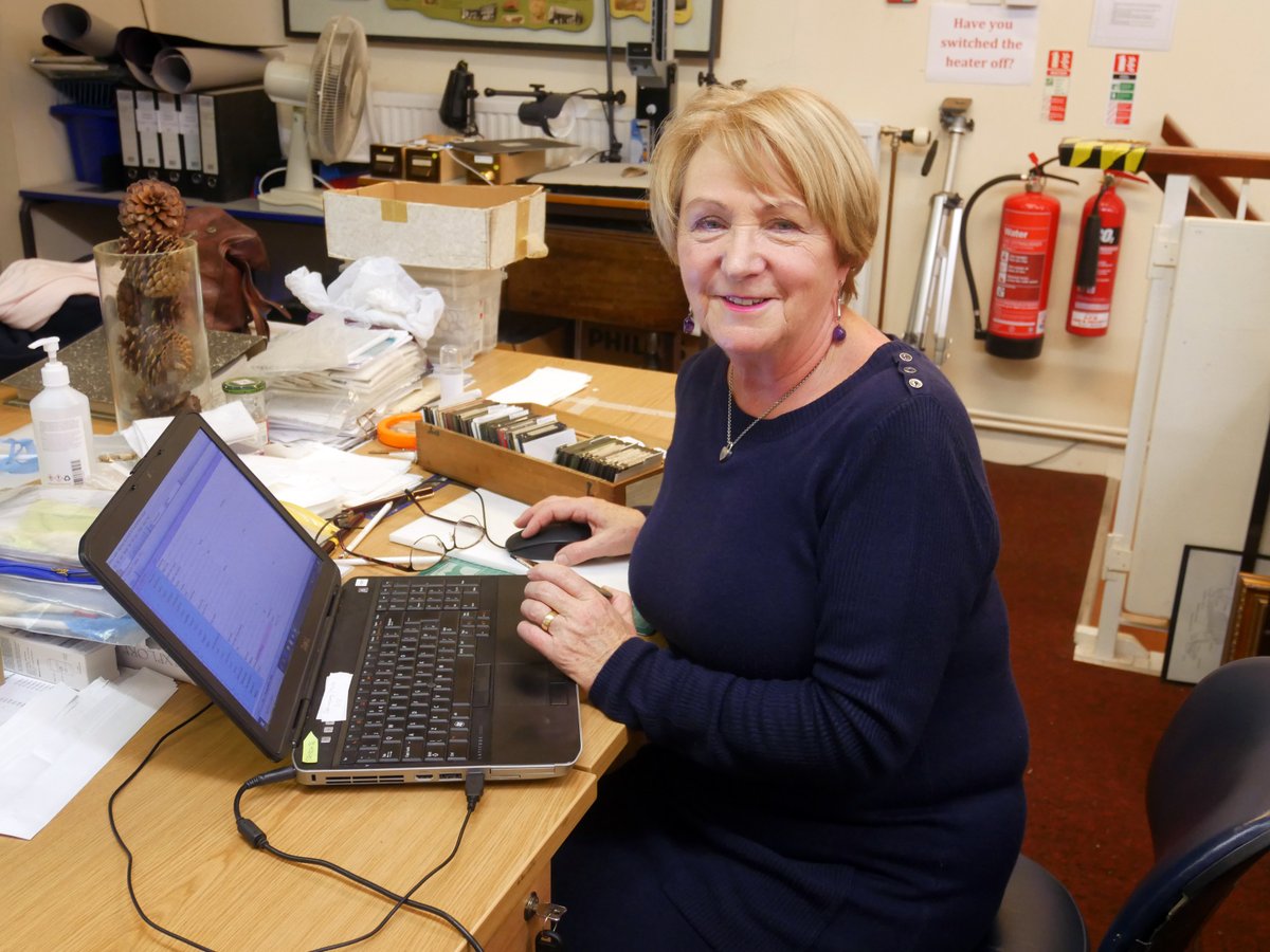 TorquayMuseum's tweet photo. The #lanternslide project is officially over and we would love to say a huge THANK YOU to our dedicated volunteers who spent over 700 hours cataloguing and digitising 6,453 lantern slides! What an achievement don't you think? #DigitalArchives #TorquayMuseum175 https://t.co/VF7C9lOLgF