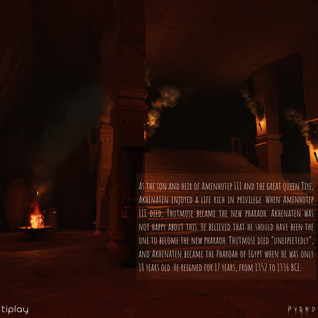 pyrmd_official's tweet photo. The whispers are rising.
Get to know Pharaoh Akhenaten better!
#PYRMD #horrorgame #tiplay https://t.co/nkjnOuLMxy