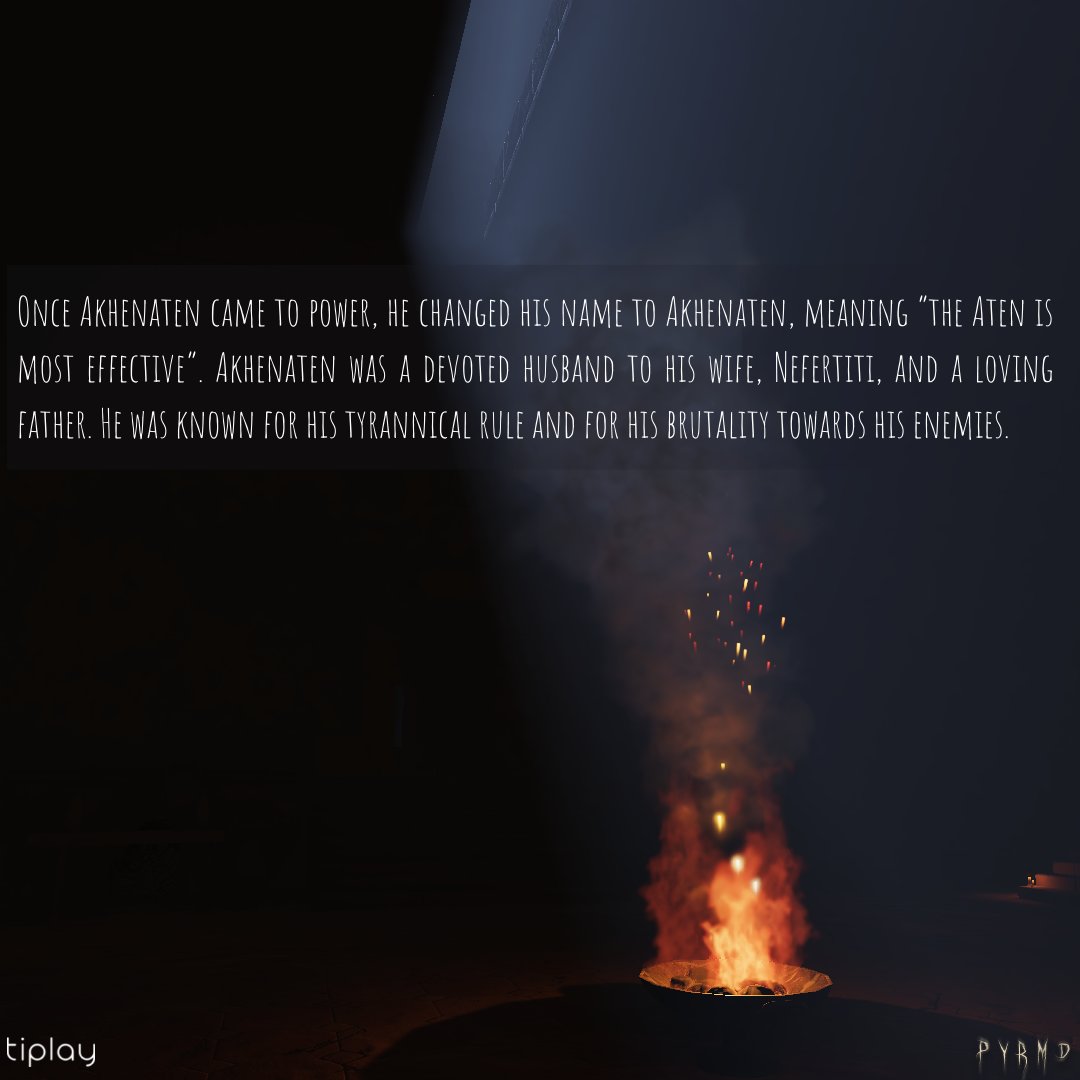 pyrmd_official's tweet photo. The whispers are rising.
Get to know Pharaoh Akhenaten better!
#PYRMD #horrorgame #tiplay https://t.co/nkjnOuLMxy