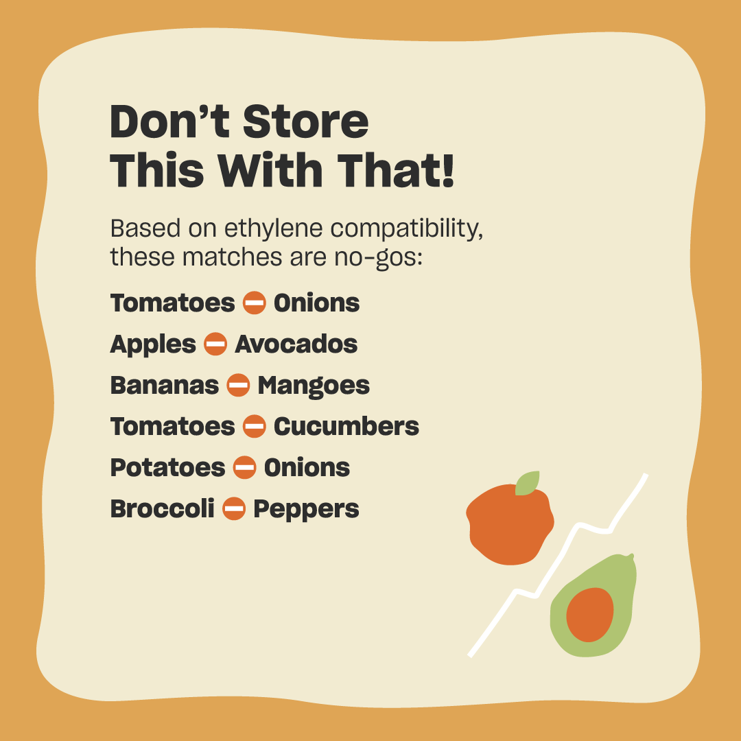 Not all produce plays nice in the fruit bowl ➡️