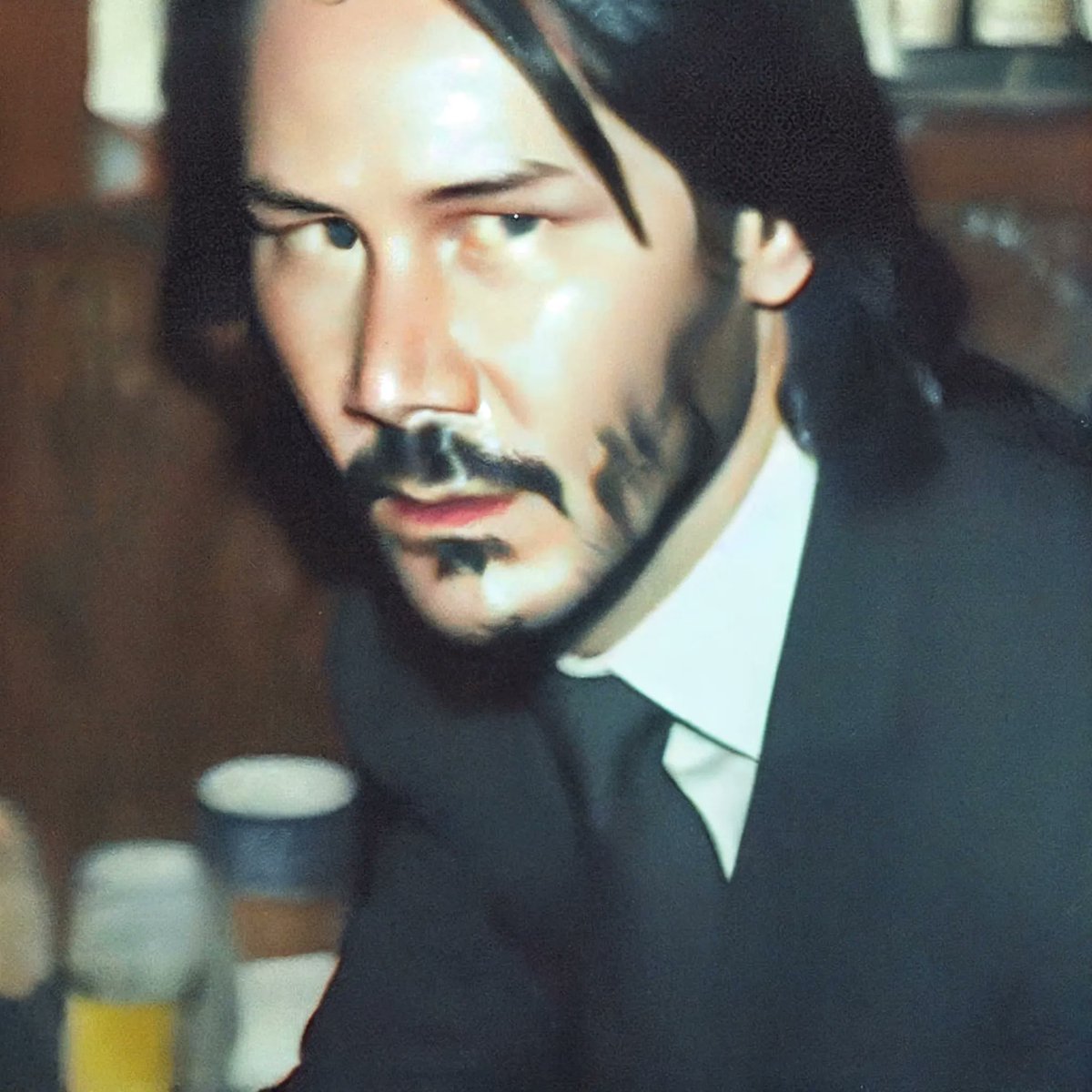 mitchelldanger's tweet photo. Questionable found paparazzi footage of John Wick sitting in a gentleman's club in London

#paparazzi  #AIArt #Midjourney #MidjourneyArt #AICreations #DigitalArt #DigitalArtist #Keanu #KeanuReeves #FoundFootage #OldFootage #midnightcowboy https://t.co/ogsjRmNrU6