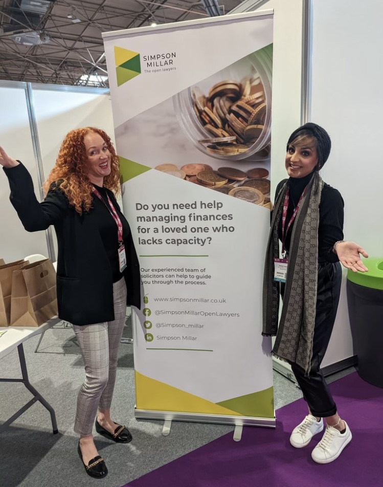 Simpson_millar's tweet photo. It’s a pleasure to be at the #CareShow22 @thenec Please come and see us on stand C92 and say hi to our Court of Protection Team. They’d love to see if they can help you, and you can pick up some of our #sustainable merchandise too! #CareHomesTeam #Legal https://t.co/JqqLxvDlDi