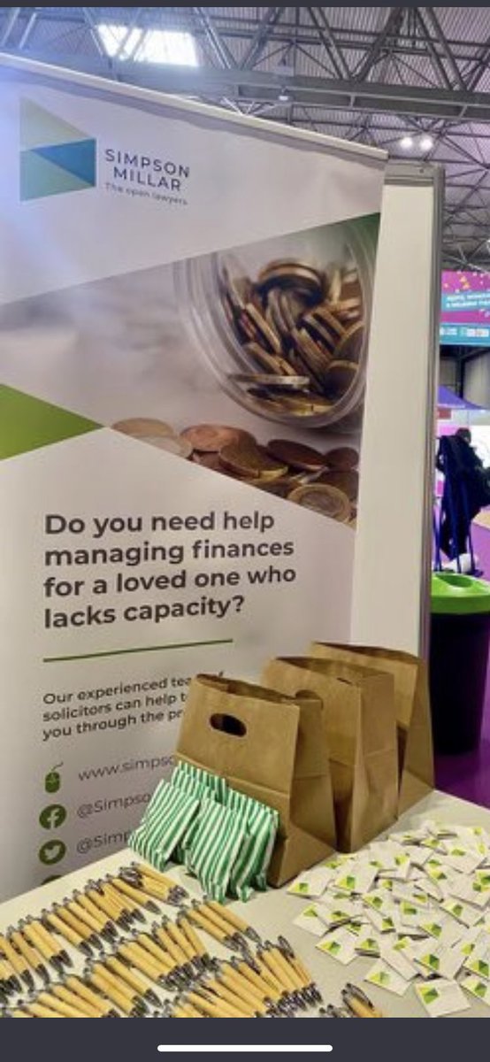 It’s a pleasure to be at the #CareShow22 <a href="/thenec/">The NEC</a> Please come and see us on stand C92 and say hi to our Court of Protection Team. They’d love to see if they can help you, and you can pick up some of our #sustainable merchandise too! #CareHomesTeam #Legal