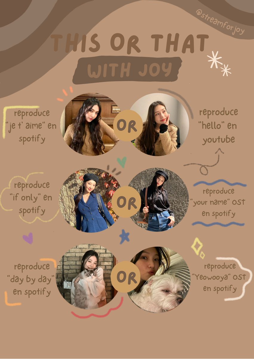 chaewonsitos's tweet photo. 💫 | this or that with joy!

(★) by: @streamforjoy 

레드벨벳 조이 #JOY #조이 #레드벨벳 #REDVELVET @RVsmtown https://t.co/RdslLg8wxG