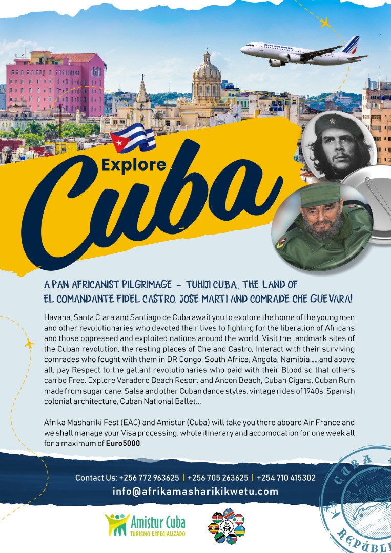 Yes, it's a Pilgrimage to Cuba 🇨🇺 Tuhiji Cuba! Tulamage Cuba! @KagutaMuseveni @AnitahAmong @Thomas_Tayebwa @mkainerugaba @Parliament_Ug @jumuiya @nbstv @ntvuganda @ubctvuganda @NRMOnline @updf_ @panafricanmovt @EmbacubaUganda @AmisturCuba @AMO_icap @airfrance @UgandaMediaCent