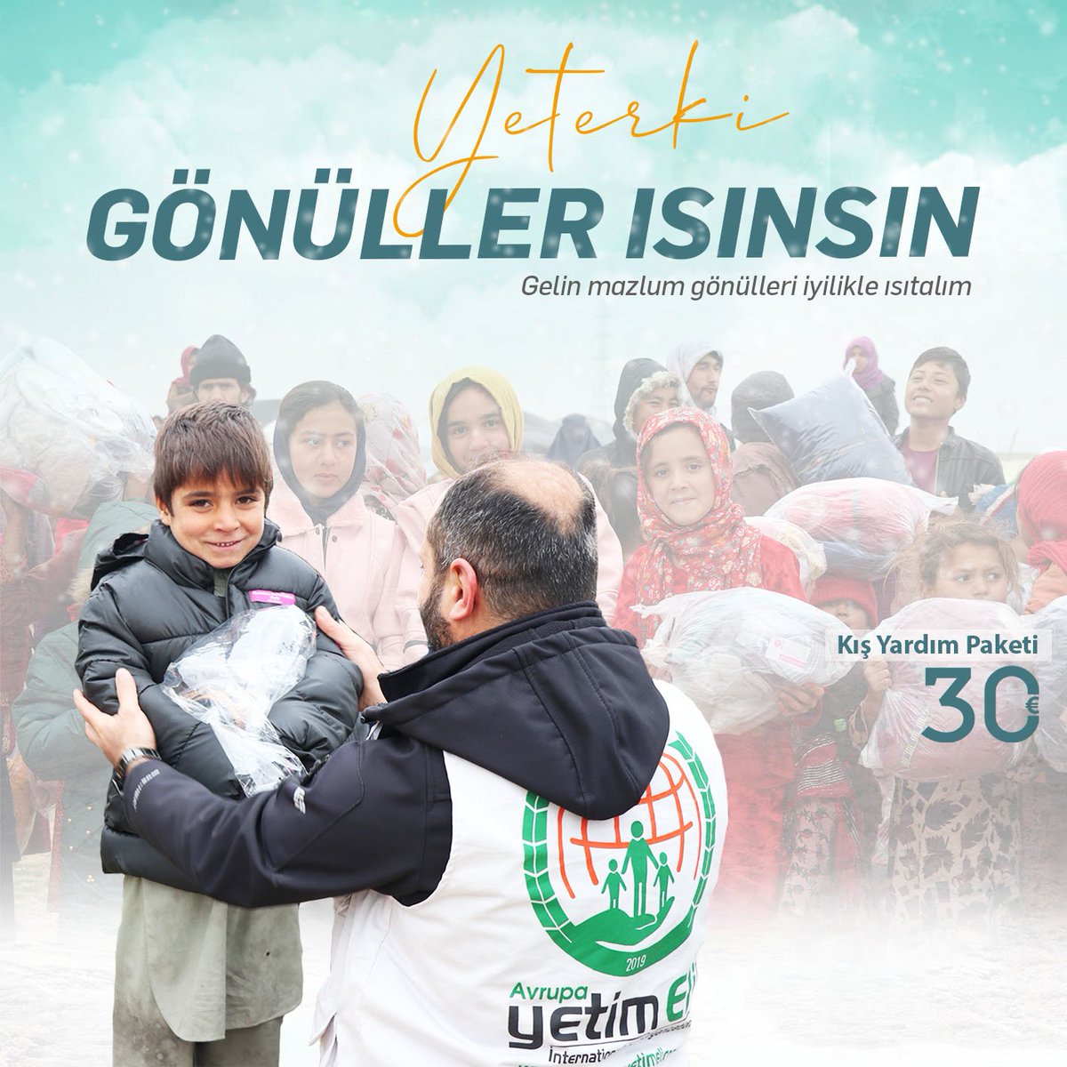 Yeter ki Gönüller Isınsın❄️ Gelin mazlum gönülleri iyilikle ısıtalım. Kış Yardım Paketi: 30€ Detaylı Bilgi ve İletişim 📞+49 157 739 75 818 - 0530 717 01 72