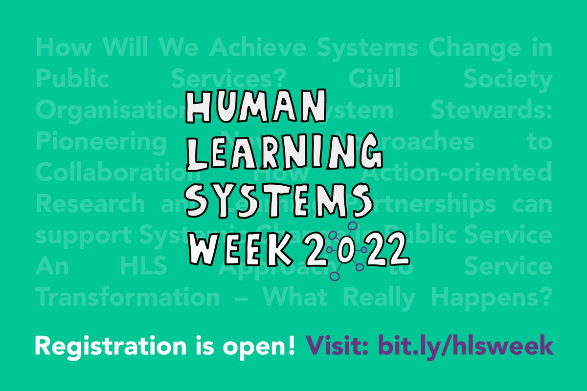 It's #HLSWeek and there's lots of great events happening. Tomorrow with <a href="/SocialPedagogy/">ThemPra</a> we're running a session on how #HumanLearningSystems can help us keep The Promise in Scotland. Get along and check out all events airtable.com/shr71sYGQ9BVro… <a href="/JosieVallely/">Josie Vallely</a>