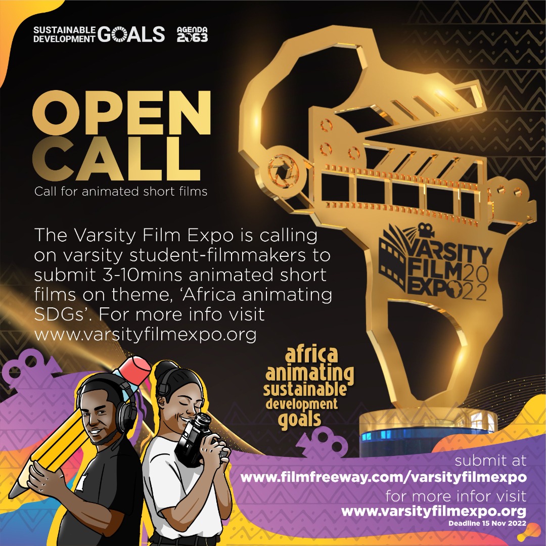 sellymamo's tweet photo. university student- filmmakers, here is a chance to showcase your creativity #varsityfilmexpo. Deadline 15 November 2022. #Filmmaking #creativity #animation https://t.co/so8PYUkjcF