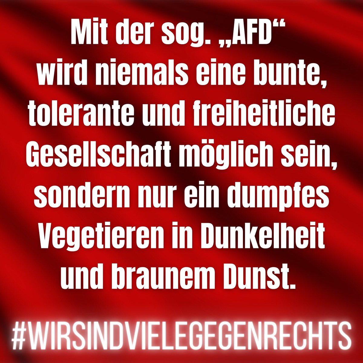 #afdrausausdenparlamenten #AfDiststaatszersetzend #AfDgehoertnichtzuDeutschland #AfDSchadetIhrerGesundheit #noAfD #afdverbotJETZT #neinZurAfD #gegenrechts #fckafd #fcknzs #nazisraus #antifa #wirsindmehr #gegennazis #keinbockaufnazis #nonazis #lautgegennazis #fucknazis #gegenafd