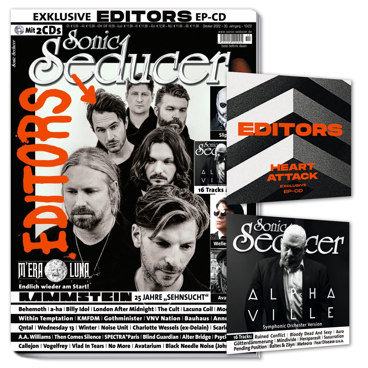 Fans in Germany! 

The new <a href="/Sonic_Seducer/">Sonic Seducer</a> comes with a big cover story featuring interviews with Tom and Ed! Along with an exclusive  'Heart Attack' CD-EP.

You can also order the magazine with an exclusive vinyl AND an Editors Chronicle.

Order NOW -> sonic-seducer.de/index.php/de/s…
