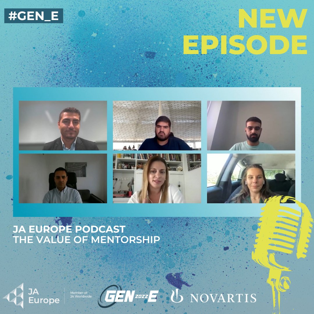 JA_Europe's tweet photo. NEW EPISODE!🔥
Listen to our new episode of #JAEuropePodcast🎧about the value of mentorship on:
🔹YouTube: https://t.co/QsHZ13D7f0
🔹Spotify: https://t.co/qt93Bu2s97
Thanks to our partner @Novartis
#Gen_E #Pact2Act #EUnite https://t.co/zrFY7fUQdc