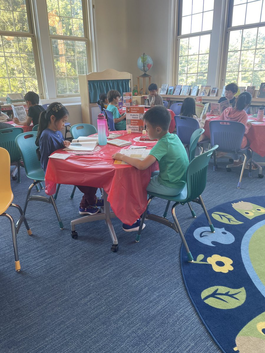 MrsCorrenti3's tweet image. We had a fabulous experience doing a “book tasting” with Ms. Ham yesterday! We love our library time! @MsHamLMS #greenacrespride