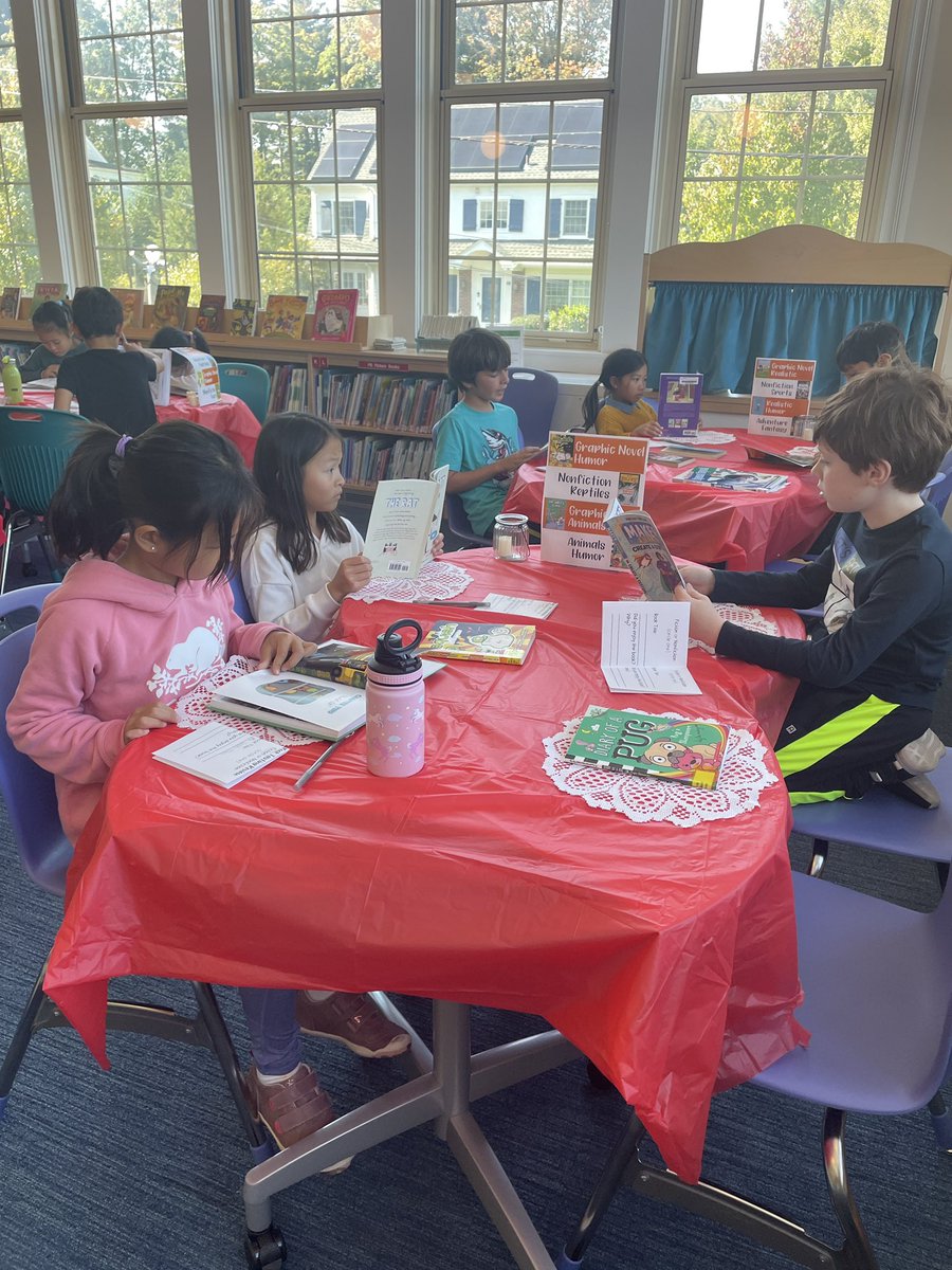 MrsCorrenti3's tweet image. We had a fabulous experience doing a “book tasting” with Ms. Ham yesterday! We love our library time! @MsHamLMS #greenacrespride