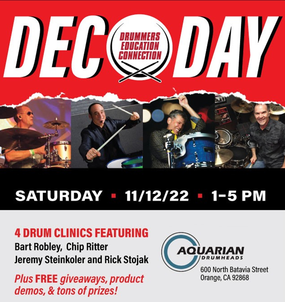 PaisteNation's tweet photo. 11 / 12 / 22 - Dec Day with Paiste Artist Chip Ritter!
Check more information:
➡️https://t.co/x8M3952m0U
@RitterMethod #decday #chipritter #paistecymbals https://t.co/aozb6gSqNm