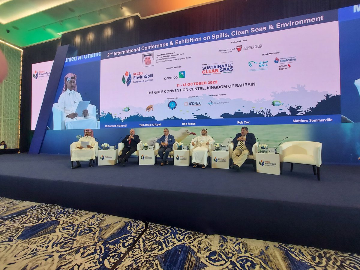 envirospill's tweet photo. #RECSOEnviroSpill2022 Leadership Panel Discussion
Theme: Oil Spill Management Effectiveness: Competency | Training | Drills & Exercises
#recsoenvirospill2022 #readiness #response #resilience #sustainable #spilltechnology #panel #aquaenvironment #iconexglobal #iconex https://t.co/CUu1ockGMy