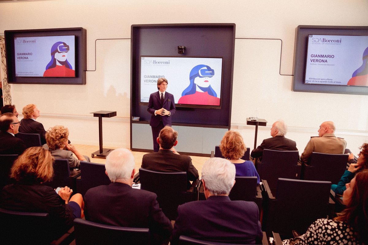 Gianmario Verona, Rettore, inaugura la sede con il suo #WelcomeSpeech: «Questa apertura rafforza la strategia Bocconi di essere sempre più un partner per lo sviluppo del nostro paese». #SDABocconiRoma