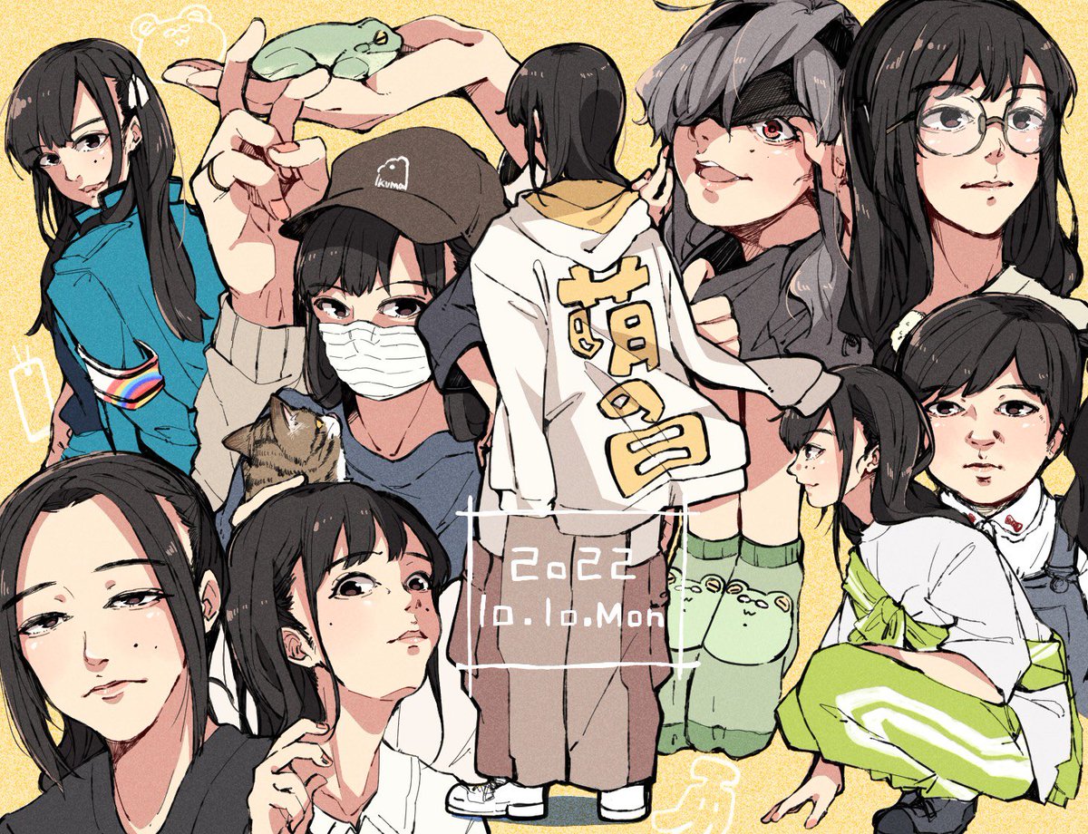 「←2020年誕生日 2022年萌の日→#世界私の絵柄変わりすぎだろ選手権 」|びびり✍️🐸のイラスト