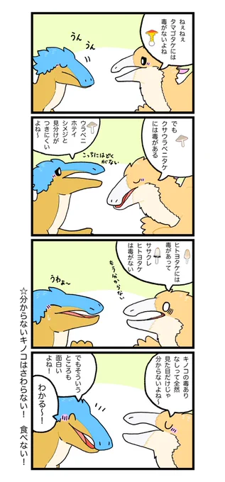 「キノコの不思議」
#ハクア町のほのぼの日常 
#レックスandテリー 