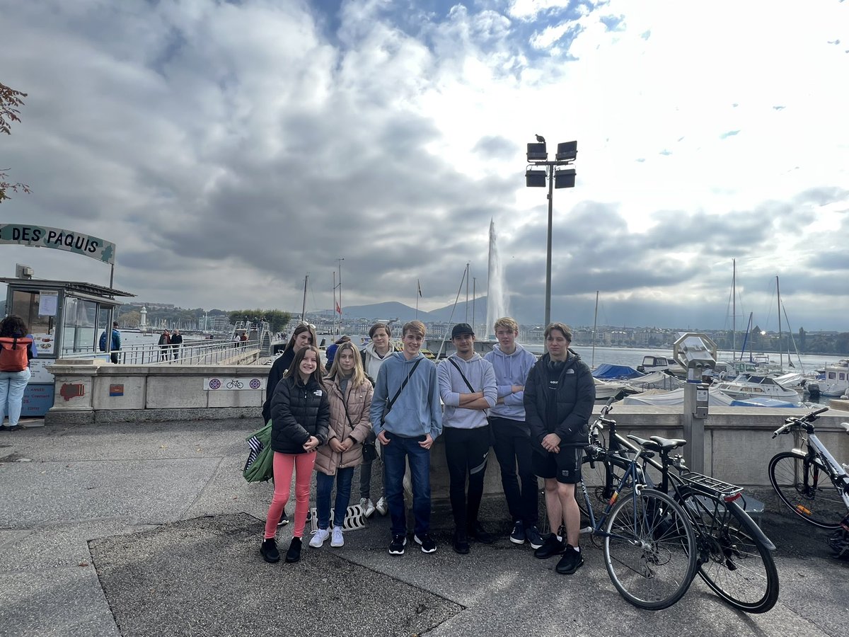Safely arrived <a href="/UNGeneva/">United Nations Geneva</a> already checking out famous landmarks and exploring the local area together. Tomorrow booked in <a href="/CERN/">CERN</a>