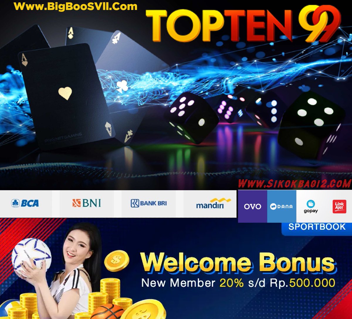 steven_junius's tweet photo. Promo situs web TOPTEN99. ☺️
segera di coba ya...Buat para member Baru.
yang ingin coba bermain disini.
lagi ada bonus lumayan besar Lo...
terimakasih. 
klik disini >>>https://t.co/B2fgXJOg6y https://t.co/kbkWHI1t5T