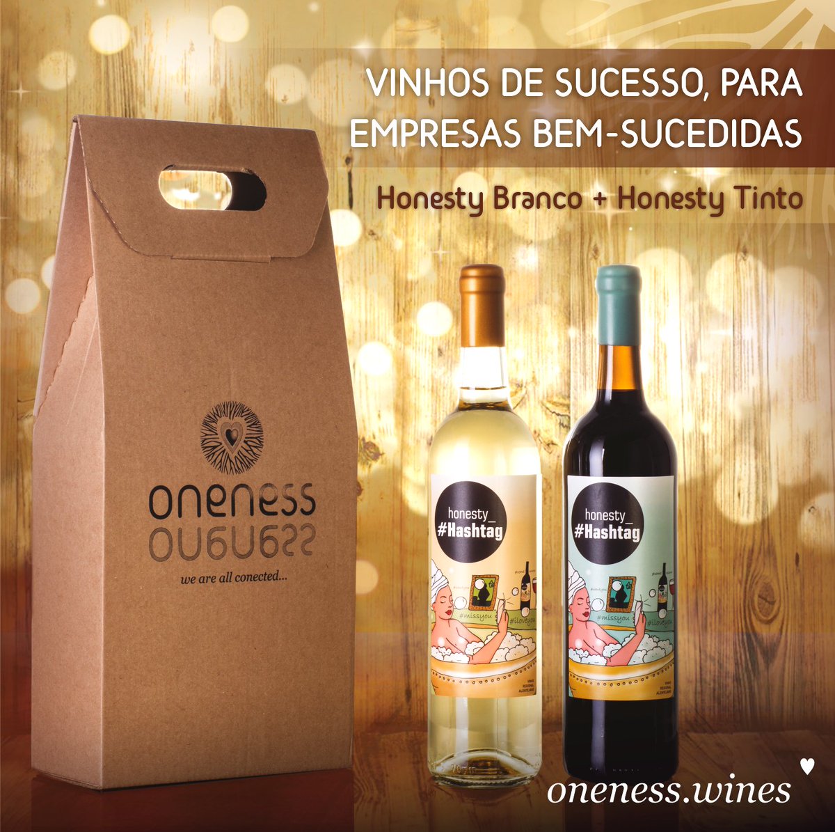 OnenessWines's tweet photo. Este ano, e porque já está mais do que na altura de preparar o Natal, voltamos a lançar os packs promocionais Oneness.

Prendas que fazem sempre sucesso. 🍷 Aguardamos o vosso contacto.

📧 Email: filipa@oneness.pt

#natal #natal2022 #empresas #negocios #vinhos #vinho https://t.co/YZGeHisMaW