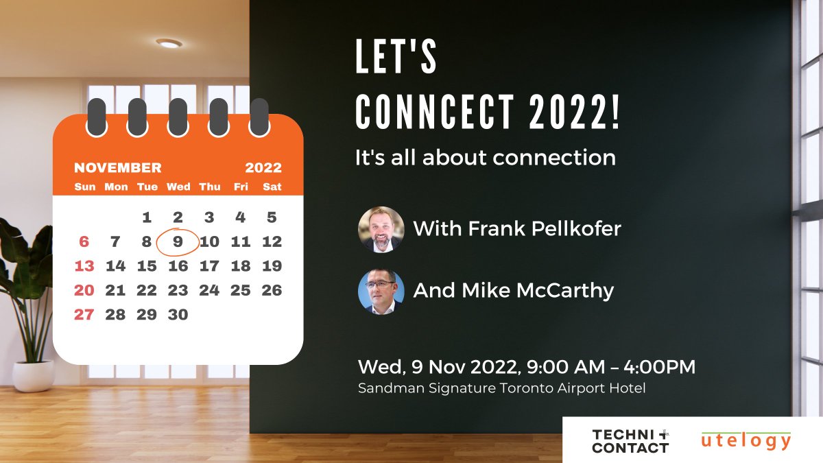 utelogy's tweet photo. Join Utelogy at Let's Connect 2022 Techni+Contact/AMX Canada's Roadshow in Toronto! See and hear product solutions for active learning, web conferencing, unified communications and more.

Follow the link below to register for free!
https://t.co/7nZjy5ADAm https://t.co/0BD06WSyyO
