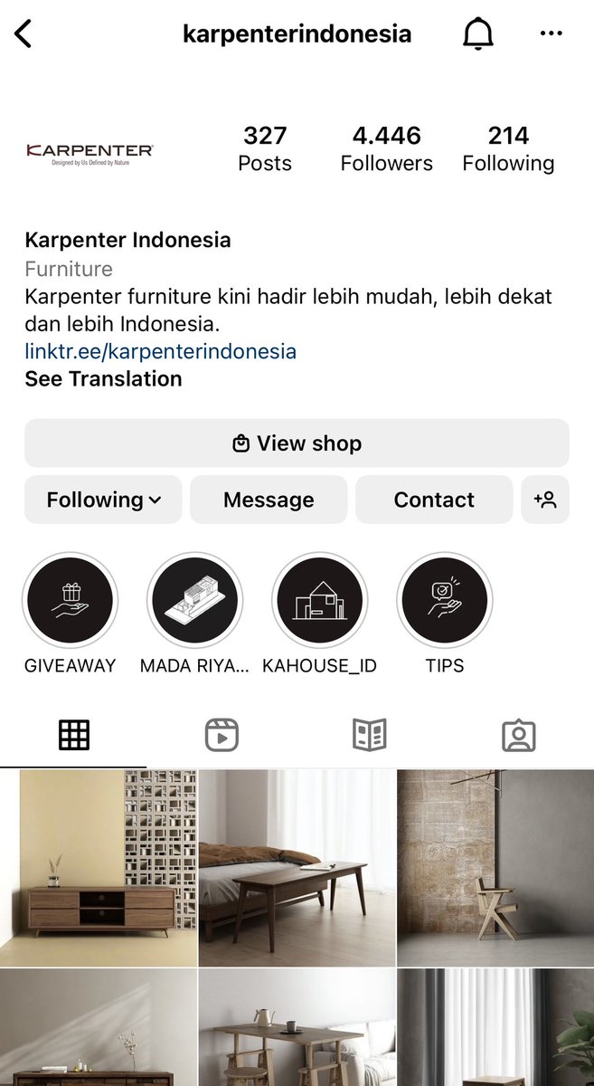 Madariyanhadi's tweet photo. Untuk produk furniture yang berkualitas, bisa langsung cek instagram atau websitenya KARPENTER.

#solidwoodonly #karpenterindonesia https://t.co/VESUeXmvWN