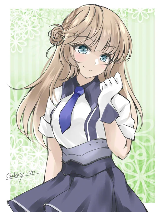 #艦これ版真剣お絵描き60分一本勝負_20221012#艦これ版深夜の真剣お絵描き60分一本勝負レンジャーの溢れ出るお嬢様感 