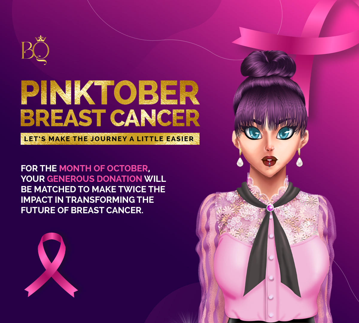Almost two-thirds of women diagnosed with breast cancer.

With your help, we will be able to make a huge difference. 

Help us make the journey a little easier!

#BreastCancerAwarenessMonth #BreastCancerAwareness #pinktober2022 #NFTStaking #nfts