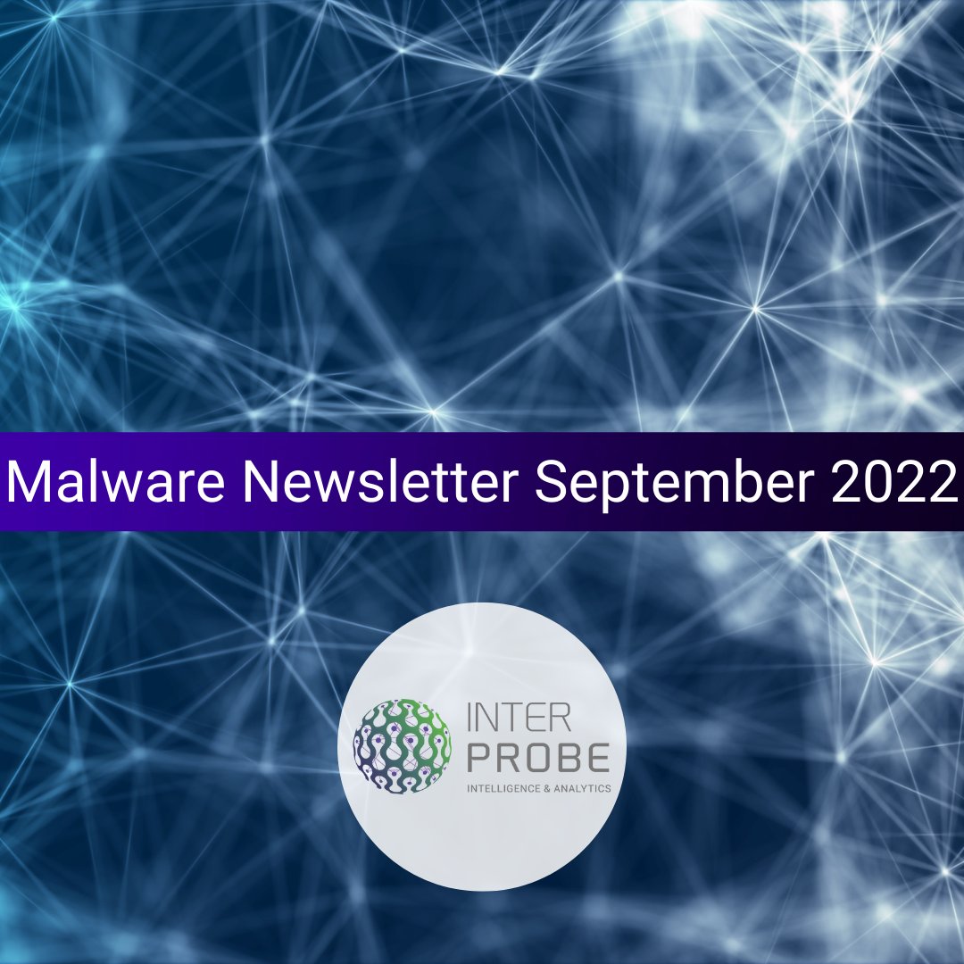 InterProbe_'s tweet photo. " 📄 The fourth issue of the “Malware Newsletter September 2022” prepared by InterProbe’s Cyber Fusion Center Team has been released! Follow us to be informed about the latest news ! ”

🇹🇷 https://t.co/AWJLJGve6o
🏴󠁧󠁢󠁥󠁮󠁧󠁿 https://t.co/cRp1WdL4uE

#interprobe https://t.co/Inv2M3uc9Z