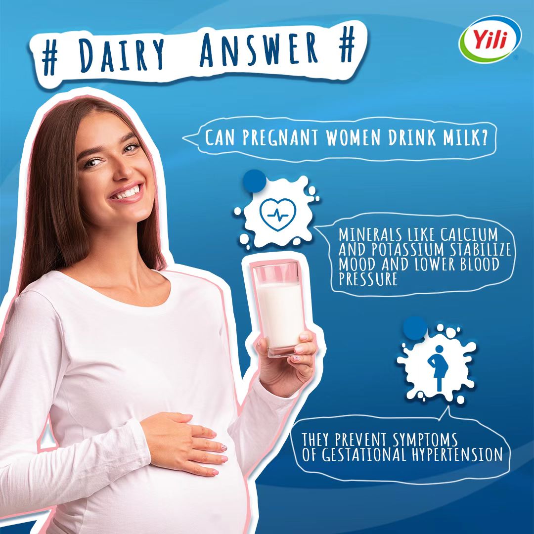 Yili_global's tweet photo. Can groups like pregnant women drink milk every day🤰🥛?
Yes✅! Drinking milk every day helps prevent pregnancy-induced hypertension. For baby, it will greatly reduce the possibility of hypertension when they grow up.
#Yili #dairyanswer #healthychoices #healthystylelife https://t.co/JUYtF04O5M