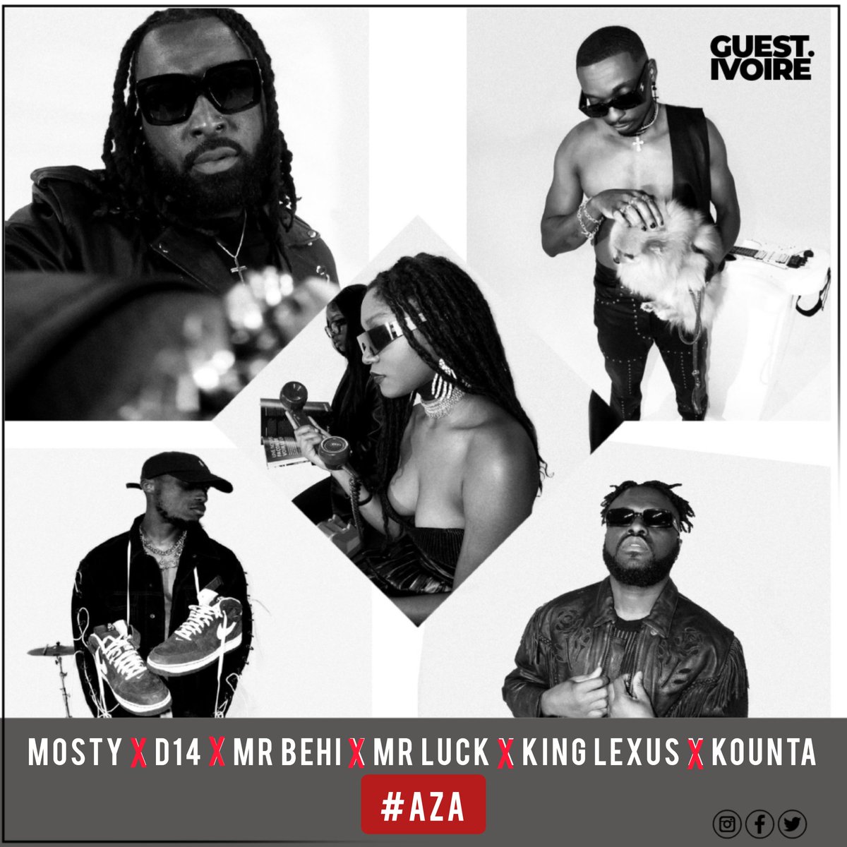 GUESTofficiel's tweet photo. Nos binguistes de Rap Ivoire nous préparent un truc 🔥🔥🔥🇨🇮 #AZA
#GUEST #MOSTY #MRBEHI #MRLUCK #D14 #KINGLEXUS #KOUNTA https://t.co/qgHcyXEHlo