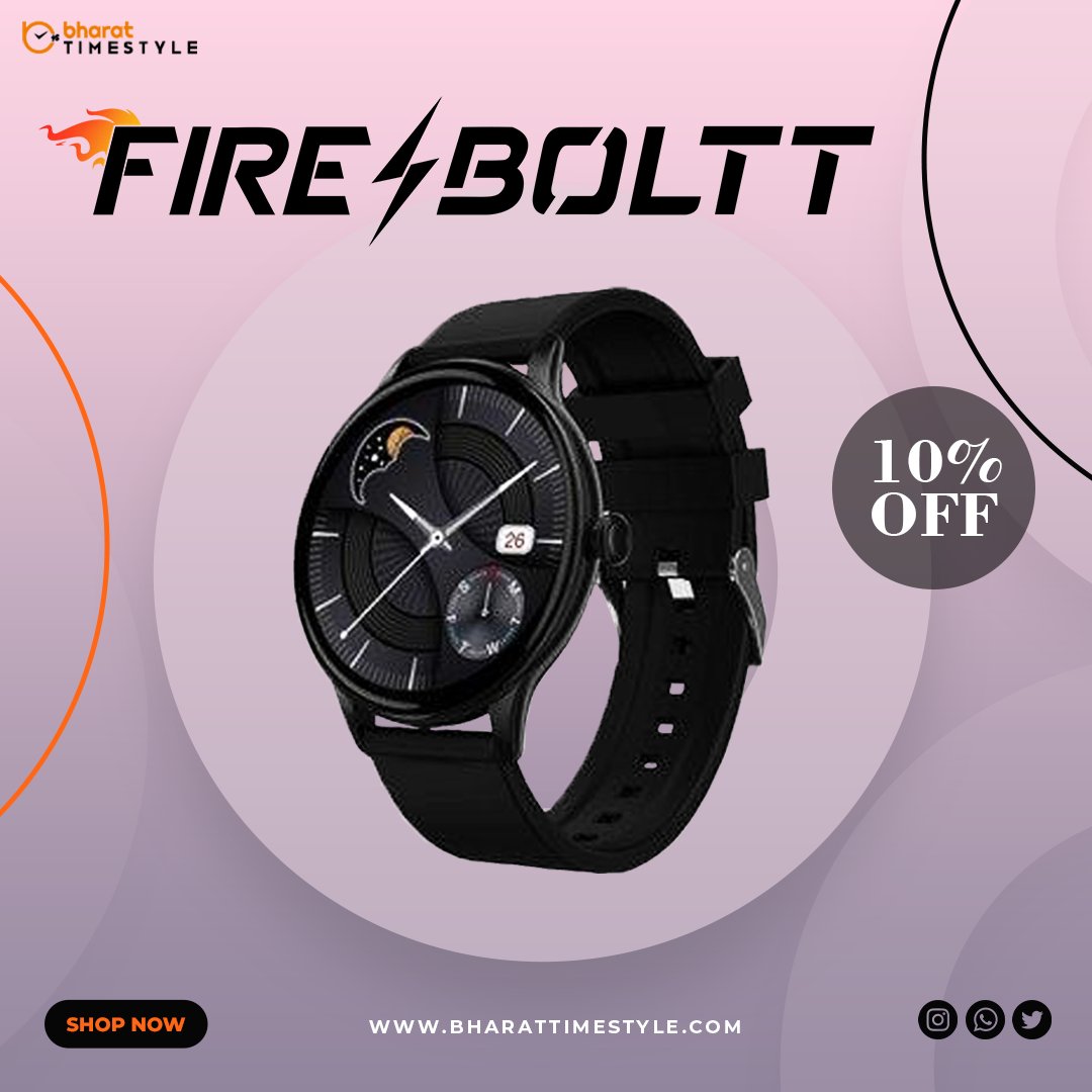 Bharattimestyle's tweet photo. Shop Fire boltt watches online at best prices for men and women at Bharat Time style now! ⌚

Visit our website for more information 👆🏻

#bharattimestyle

#firebolt #watch #watches #watchcollection #watchcollector #menswear #mensfashion #womenswear #womensfashion #style #fashion https://t.co/m9zK7vi878