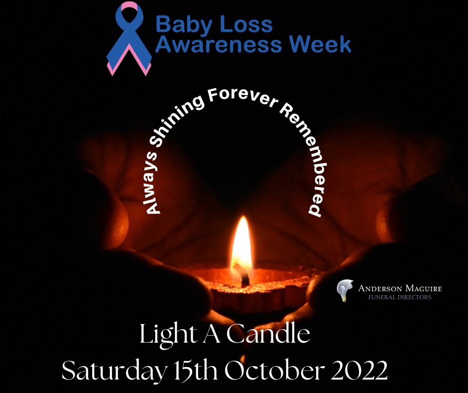 This week is Baby Loss Awareness Week, a time for everyone in the baby loss community and beyond to come together, to remember all the much-loved and missed babies.

Light a candle at 7pm on Saturday 15th October in memory of all the much-loved babies.

#babylossawarenessweek