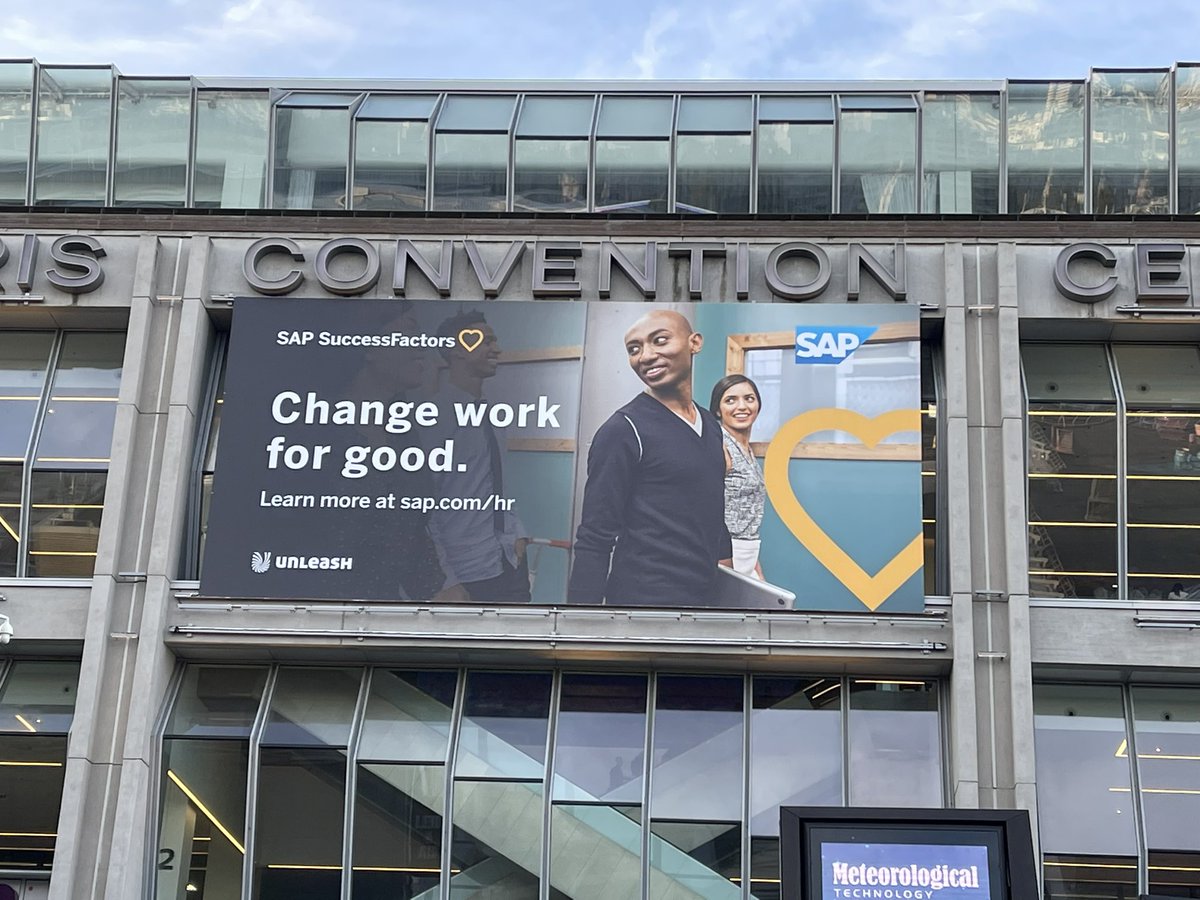 mabbajay's tweet photo. Show floor is open at #UNLEASHWorld today and I’m getting all the exciting feels! I look forward to meeting today with our customers and the @successfactors team who have made the journey to Paris as we #changeworkforgood together! https://t.co/h5EQ4gYlXu