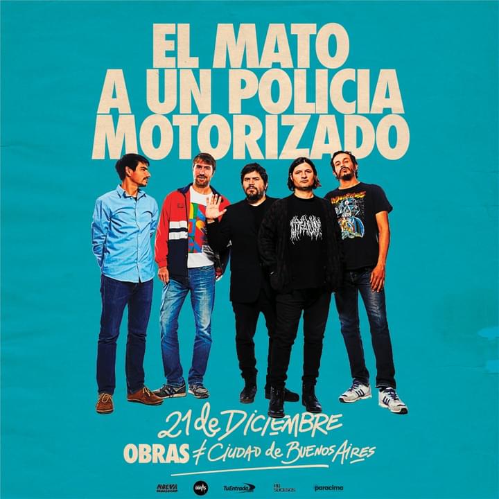 coloresantosok's tweet photo. @ElMato cierra su gira mundial en Buenos Aires! 
📅 21 de Diciembre 
🏟️ Estadio Obras
🎟️ @tuentrada 

#ElMatoAUnPoliciaMotorizado #ElMató https://t.co/U0UOna3wo6