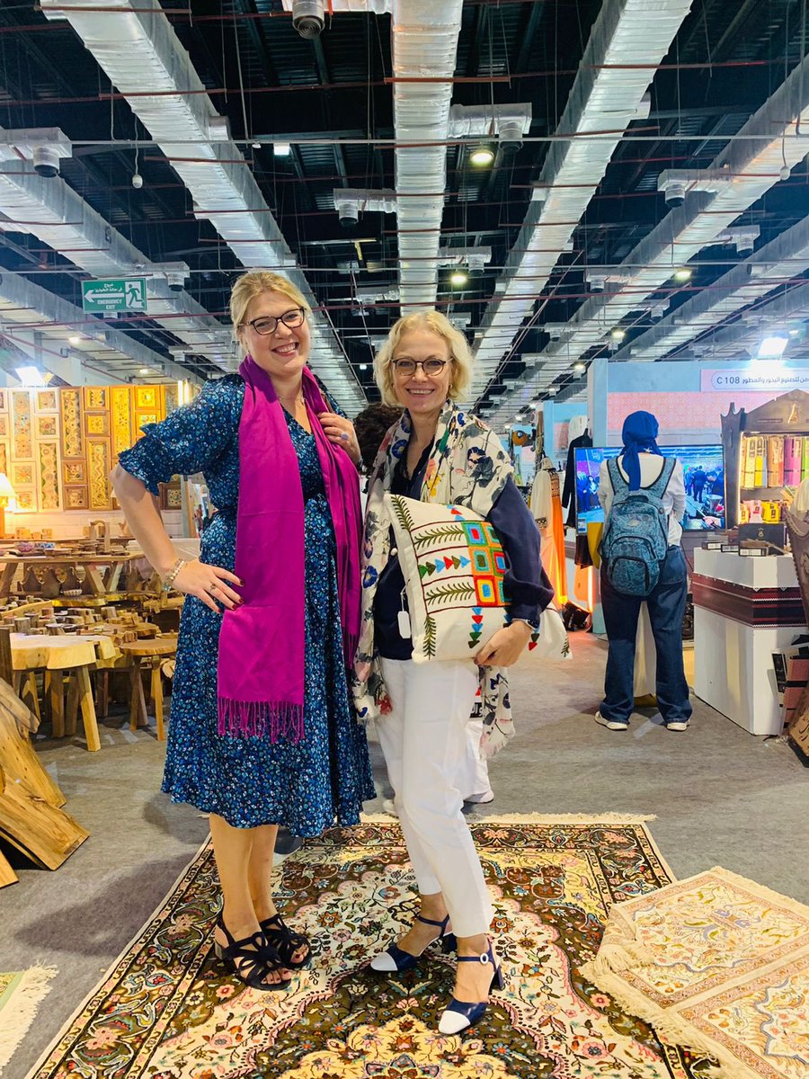 AmbIngridAmer's tweet photo. 🇪🇪 Embassy supprting amazing 🇪🇬 handicrafts at the #Turathna Art and Heritage Exhibition. https://t.co/a6tsX0CHV4