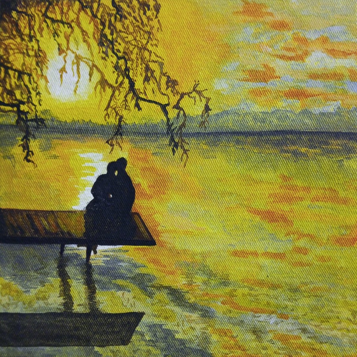 janicecreatives's tweet photo. This piece is called Love ❤️.
Part of the Sunset mini series I've been working on. 
20 by 20 cm.
Acrylic on canvas.
Available for purchase 🏷️.
Ksh 2500 only 😌. https://t.co/jDNFXLRMEM