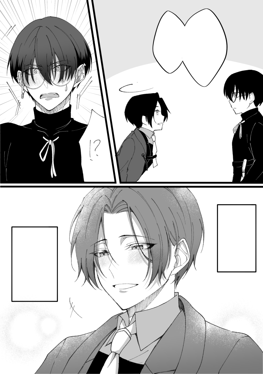 ちさとさんの小説の部長君の表情がどのシーンも最高だったのでFA描き始めたらアレもコレも描きたくなって増えました。イメージ違ったら大変申し訳ありません!!(台詞は小説読んだら分かるので入れてません)(モブへの笑顔と小鳩への笑顔の差を描きたかった…)
https://t.co/Yt9Q0nb7JB