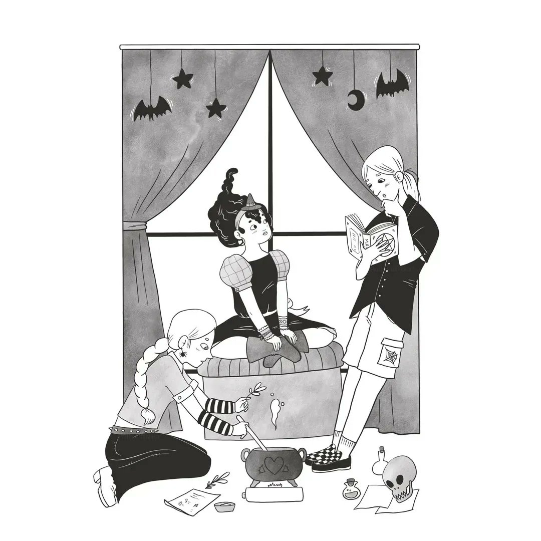 #witchingtober día 5 🧙🏽‍♀️ Coven 🧙🏻‍♀️