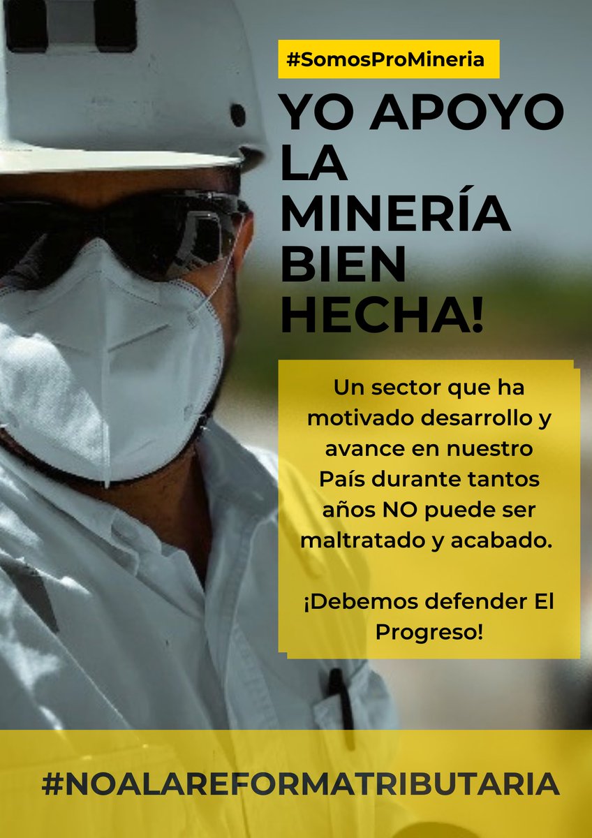 diegogarciain's tweet photo. Dr. @petrogustavo como trabajador del sector minero-energético, como #Colombiano preocupado por el futuro de este País, le hago invitación a la cordura. Un sector q genera tanto progreso y desarrollo no puede ser maltratado de esta manera. #NoALaReformaTributaria #SomosProminería https://t.co/Mcy2pjBgjA