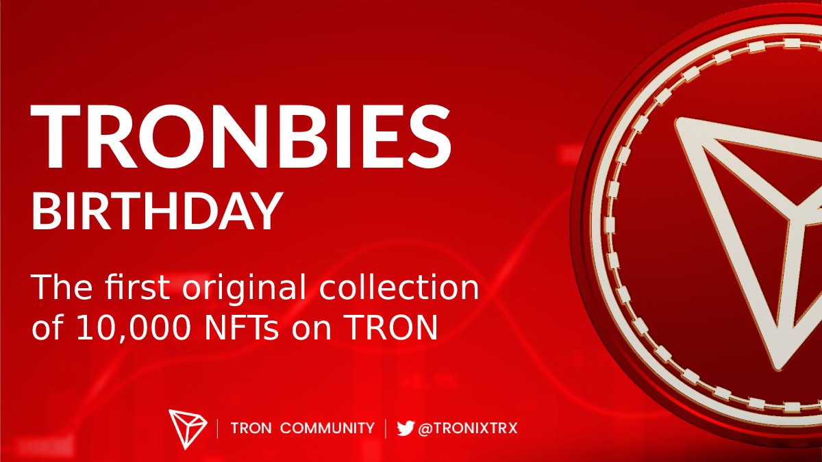 On behalf of the #TRON community, we congratulate our friends @tronbies on their first birthday 🎂🎉