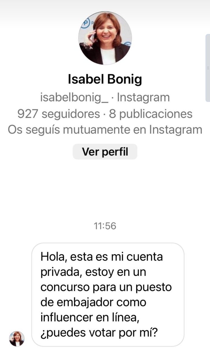 📢 ¡No soy yo quien envía este mensaje por <a href="/instagram/">Instagram</a>! Ni pido amistad ni publico en #instagram. De hecho, no la uso y alguien se hace pasar por mí. Ayudadme a denunciarlo para que no siga adelante. #cuentaHackeada #virus #hackeada Y gracias a todos por vuestra ayuda 🙏