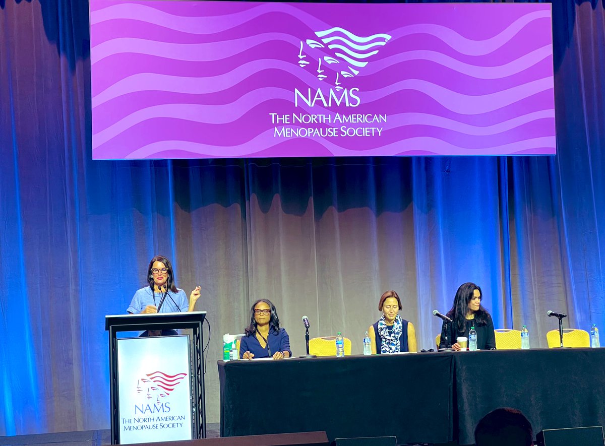 DrDanielaSteyn's tweet image. 7 am start in the lecture hall.
Day 1 at the North American Menopause Society Conference.
#menopause101
#nams2022