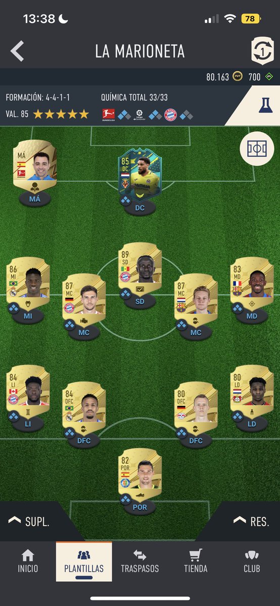 Dishei_Marito's tweet photo. @Baptistaooo Plantilla humilde, juego 4-4-2 in game con danjuma y mane en punta, 80k presupuesto no se si puedas recomendarme algo jeje, toy en division 2 casi 1. Espero que te guste!😀 https://t.co/qPfyxhkwmE