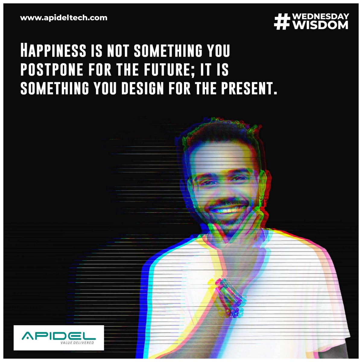ApidelTech's tweet photo. Happiness is a state of mind, not a destination.
Live in the moment and embrace every day as a new adventure - it’s never too late to be happy.
#happiness #happy #smile #life #live #dreams #wednesdaywisdom #inspirational #apideltechnologies #apidel https://t.co/ZbHUSBRM0R