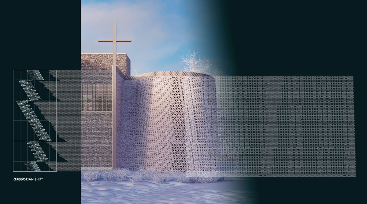imiweb's tweet photo. St. Joseph’s Arrupe Hall is made up of 123 courses of bull nose and header brick. Together, they create an undulating screen that filters light and views inside the sanctuary. The screen steps back at each course by approximately 1/4 inch.
#JBC22 Winners!🎉 https://t.co/YHWxK5Wbqv