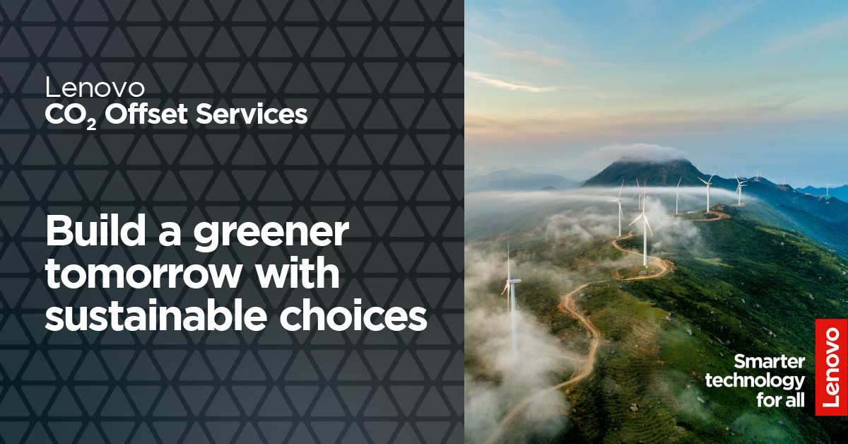 Lenovo_in's tweet photo. #Lenovo is committed to building a #sustainable future. With the #CO2Offset Services, we are making it easier for businesses to offset carbon emissions associated with each Lenovo Think device by providing the option at the point of purchase. Know more: https://t.co/A2ZDm7HOZr https://t.co/q53fb9ngvq