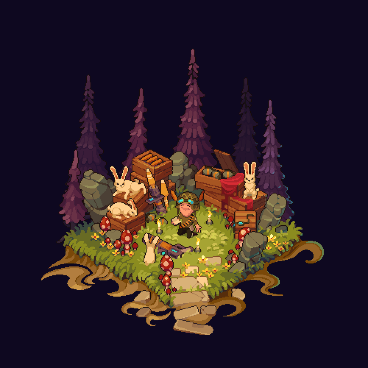 Hi! I make #pixel_art. Like some bald guy from a racing movie said - "I don't have friends I got a pixel art detalization"
 #PortfolioDay