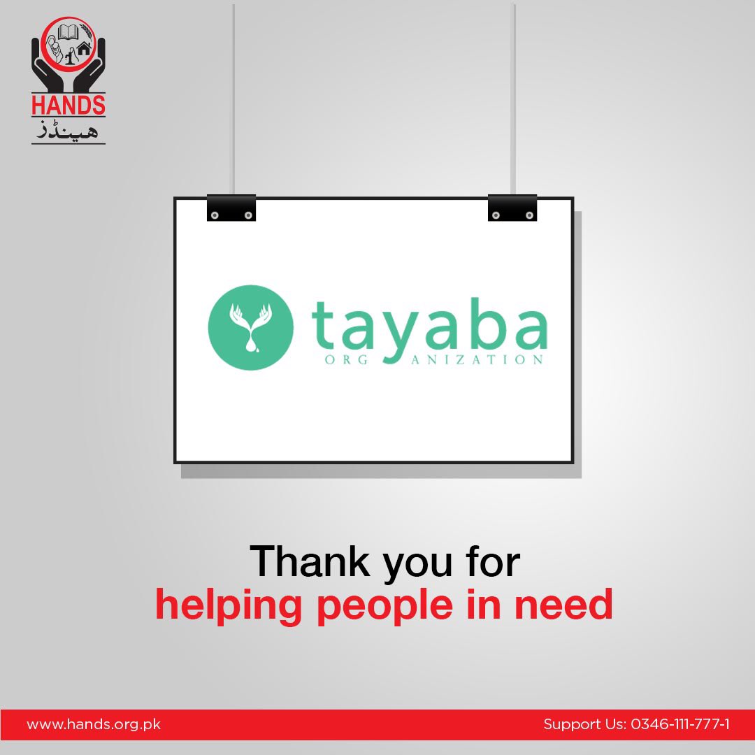 HANDS_Welfare's tweet photo. We are grateful for all the brands who gave a helping hand in the times of crisis. Thank you @H2oTayaba for your support.
#HANDSPakistan #Tayaba #FloodsInPakistan #Floods2022 https://t.co/zCtZ0UxewS